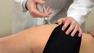 injections into the hip joint due to osteoarthritis